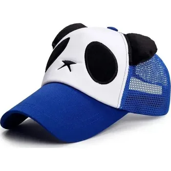 Kšiltovka Kšiltovka | stylová čepice s ušima - Modrá síťovina