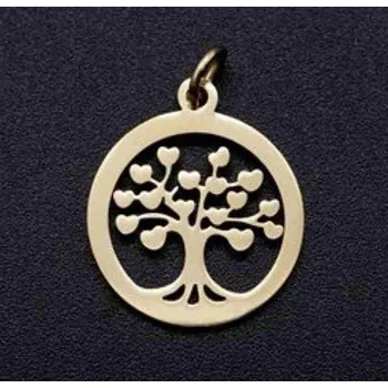 Přívěsek Pro Háčkování Přívěsek strom života 17 x 15 mm ocel pozlacený