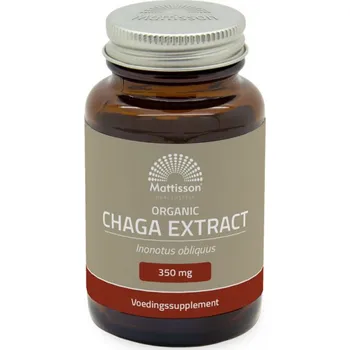 Doplněk stravy Mattisson BIO extrakt Čaga 350 mg - 60 kapslí
