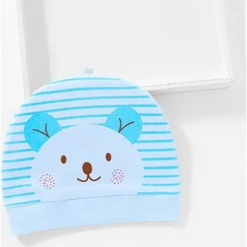 Pokrývka hlavy Dětská čepice se zvířátkem a oušky, pro novorozence - Modrá 2