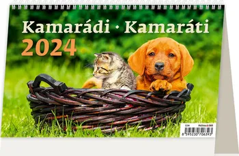 Kalendář Helma365 Stolní kalendář Kamarádi 2024