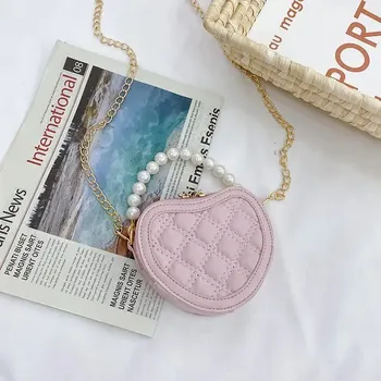 Kabelka Dětská mini crossbody kabelka s perlami - 1610