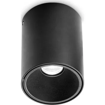 LED Stropní svítidlo Ideal Lux Nitro Round Nero 205984 kulaté černé 15W 1350lm