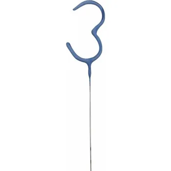 Balónek Unique Prskavka glitrová číslice 3 modrá 17,8 cm