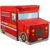 úložný prostor na hračky Kruzzel 22489 Hasiči krabice na hračky červená 