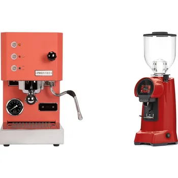 Kávovar Profitec GO, red + Eureka Helios 65, ferrari red