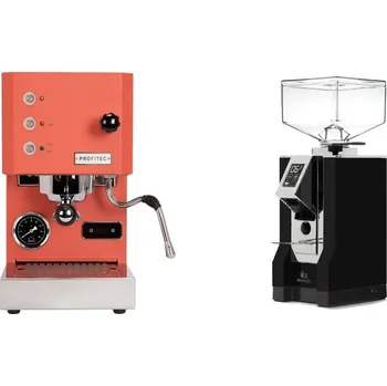 Kávovar Profitec GO, red + Eureka Mignon Bravo, CR black