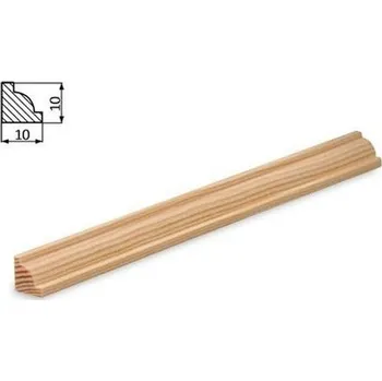 Stropní lišta NOVÁK Vzorek - stropní lišta 10x10F borovice surová V-bo1010F