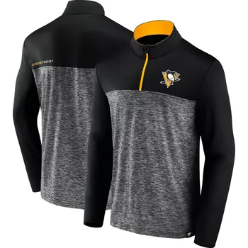 Pánská mikina Pánská mikina Fanatics Mens Iconic Defender 1/4 Zip Pittsuburgh Penguins