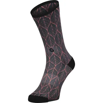 Dámské ponožky Dámské cyklistické ponožky Scott Trail Contessa Signature Crew Black/Brick Red 39-41