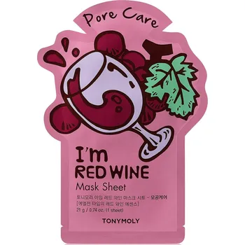 Pleťová maska TonyMoly I´m Red wine mask sheet 21g plátýnková pleťová maska pro minimalizaci pórů