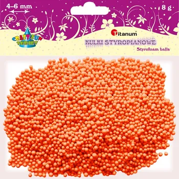 Airsoft Polystyr. kuličky, 4-6mm, ORANŽOVÁ