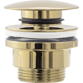 Sifon HOPA Umyvadlová click/clack výpusť, univerzální, zlatá světlá, BAHA2360