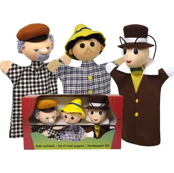 maňásek Krabička maňásků na ruku - Kluk s dlouhým nosem (34 cm)