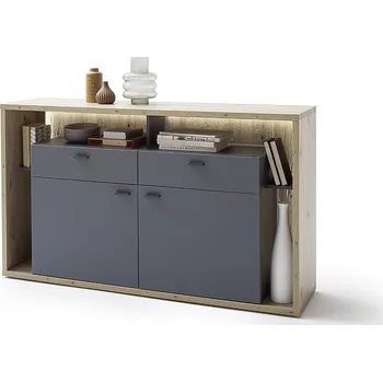 Komoda Šedá komoda do obývacího pokoje LIZZANO