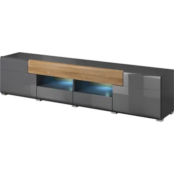 Komoda Televizní komoda TOLEDO (typ 40) dub Grandson/šedý lesk