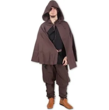 Karnevalový kostým Plášť Hobit hnědý Velikost L