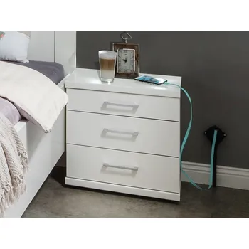 Noční stolek Noční stolek BERN alpská bílá