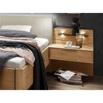 Noční stolek Noční stolek s panelem CADIZ dub bianco