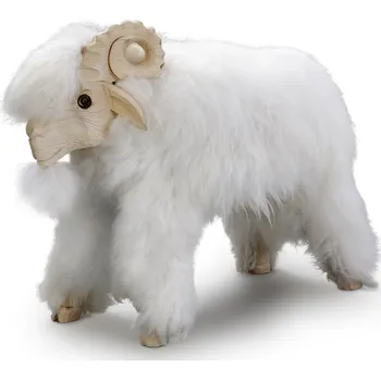 Taburet Wooline Designová stolička beránek Karel