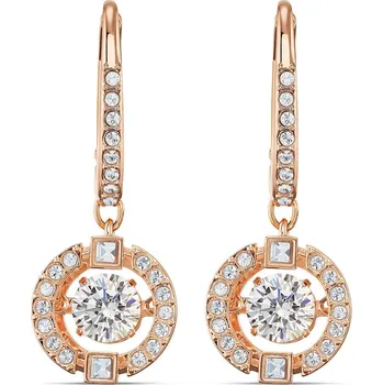 Módní doplněk Swarovski Růžově pozlacené náušnice Sparkling Dance 5504753 + 2 měsíce na vrácení zboží