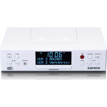 Radiopřijímač Lenco KCR-190 bílý