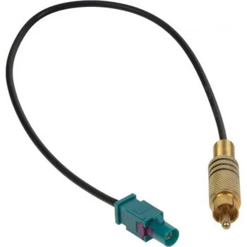 Audio kabel Adaptér FAKRA samec/RCA samec, 25 cm