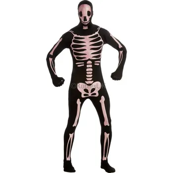 Karnevalový kostým 2nd Skin Skeleton - licenční kostým - velikost M - 48/50