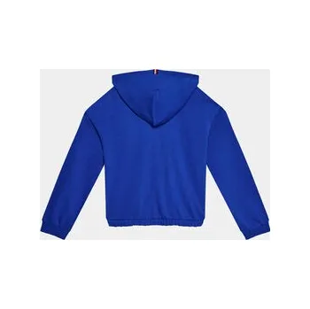 Dámská mikina Tommy Hilfiger Mikina Hilfiger Script Hoodie KG0KG07721 Modrá Regular Fit 16Y