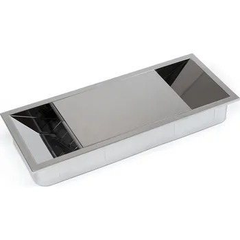 kabelová chránička Emuca Kabelová průchodka AURONE 152 / Lesklý chrom