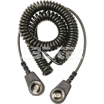ESD Spirálový uzemňovací kabel, 10mm/10mm, 2,0m, černý, bez rezistor - 101005751