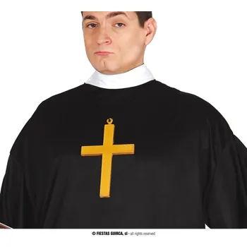 Karnevalový doplněk Fiestas Guirca Kříž zlatý 23 cm