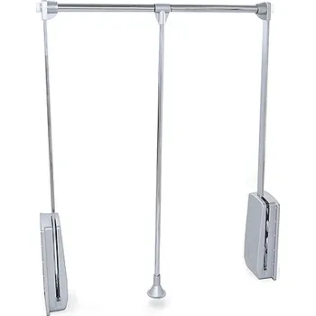 Věšák Emuca Výklopný věšák SUPERIOR / Chrom 830 - 1130 mm