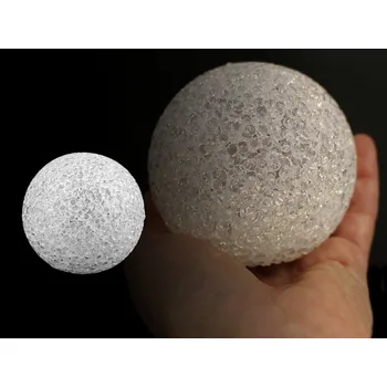 Vánoce LED svítící koule Ø7,5 cm - 2 bílá multikolor