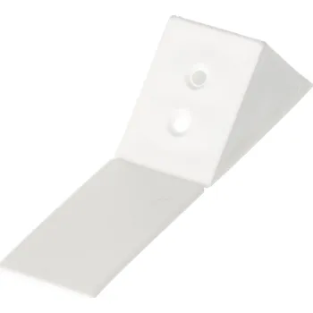 Nábytkové kování Interex Spojovací úhelník PVC velký / Bílý