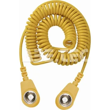 ESD Spirálový uzemňovací kabel, 10mm/10mm, 2,0m, žlutý, 230245 - 101005752