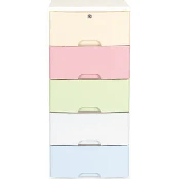 regál Modern Home Copt 83 cm dětský regál na kolečkách barevný