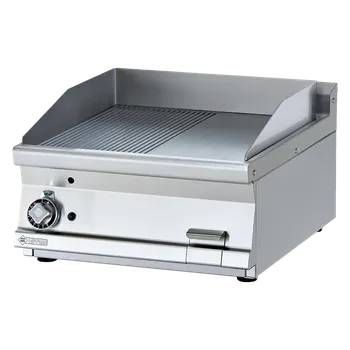 Grilovací deska 56x51 plynová chromovaná kombinovaná bez podestavby | RM - FTLRT-76GS