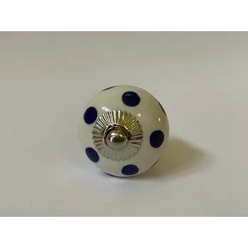 PORCELÁNOVÁ ÚCHYTKA - BÍLO MODRÁ 6,7 cm --