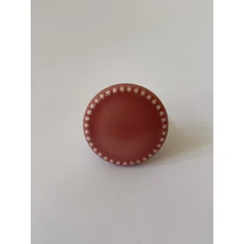 PORCELÁNOVÁ ÚCHYTKA - RŮŽOVÁ 7 cm