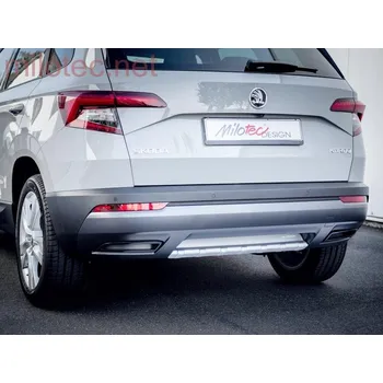 Tuning Dummy - koncovky výfuku, černý lesklý "klavírlak" - Škoda Karoq (Škoda Karoq od r.v. 2017)