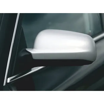 Tuning Kryty zpětných zrcátek, ABS stříbrný matný - Škoda Superb I. (Kryty zpětných zrcátek Škoda Superb I. 2002-2006)