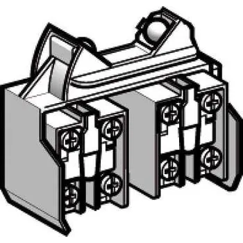 Stykač XCRZ42 Blok kontaktů XCRZ, 2 V/Z, mžikové, Schneider Electric
