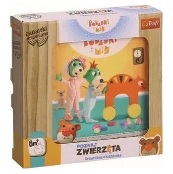 Dřevěná hračka Zabawka drewniana - Poznaj zwierzęta Bobaski i Miś