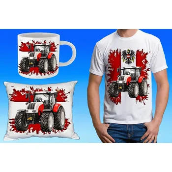 Pánské tričko Steyr cvt 6240 dárkový set 134 (dárkový set s traktorem )