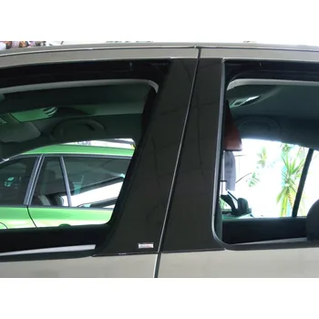 Tuning Kryty dveřních sloupků, černý lesklý "klavírlak" - Škoda Octavia II. Facelift Combi (Kryty dveřních sloupků pro Škoda Octavia II. Combi / RS Combi / Combi Facelift, 2005-2012)