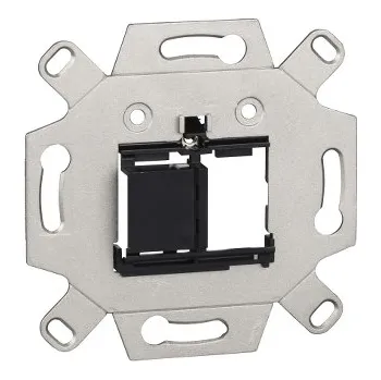 SCHN MTN4580-0001 Merten - Adaptační deska pro 2 multimediální keystone konektory, černá