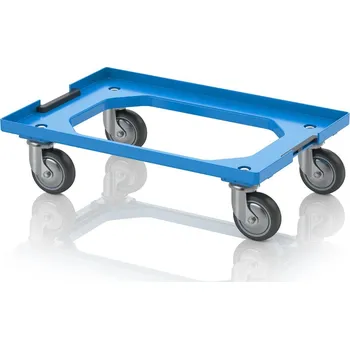 paleta Přepravní vozík Kompakt s propojovacím systémem a gumovými koly 61,6 x 41,6 x 17,2 cm - Nebeská modrá - Nebeská modrá - materiál: ABS - RO V 64 GU FA-5015