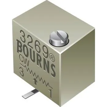 Potenciometr Bourns 3269W-1-502LF cermetový trimr lineární 0.25 W 5 kΩ 4320 ° 1 ks