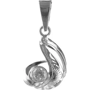 Přívěsek Argento 83496 Stříbrný přívěsek - s ručním gravírem, čirý kulatý zirkon